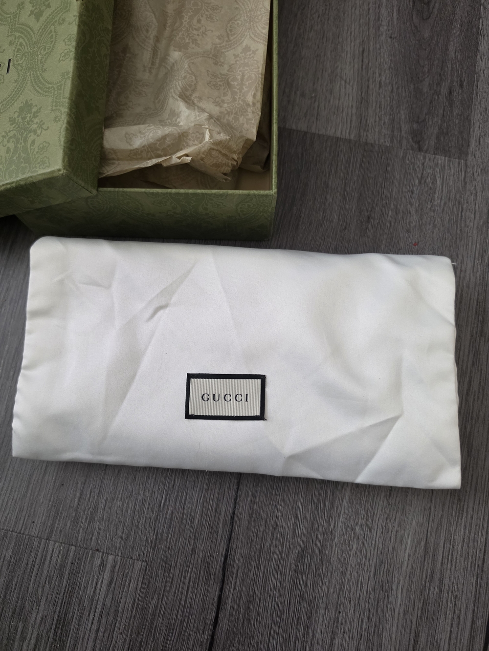 Gucci Suede Brown Wallet Clutch - Brown - Picture 14 of 16